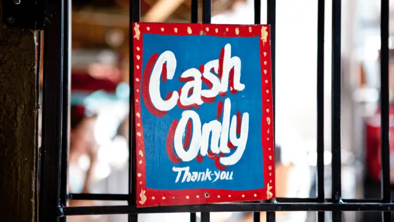 vending machine cash only