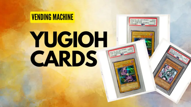 Yugioh Cards at vending machine