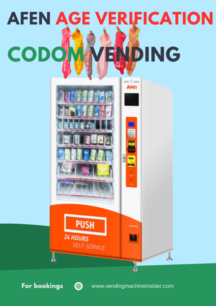 AFEN Contactless Age verification Condom Mini Vending Machine 