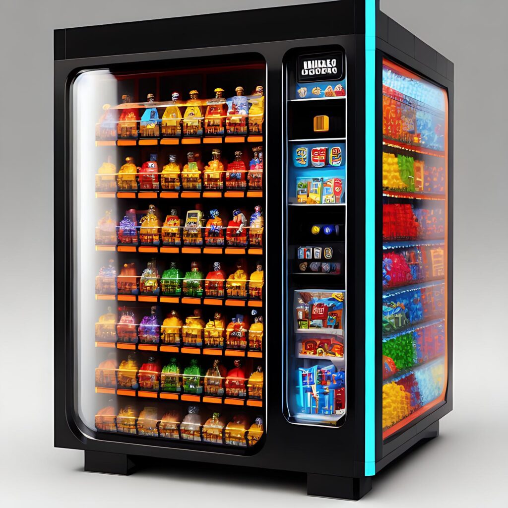 how to make a lego vending machine