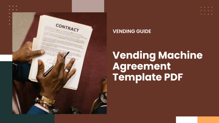 Vending Machine Agreement Template PDF